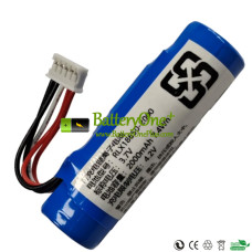 Replacement Battery for PLC RLX18650-2000