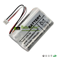 Replacement Battery for PLC HHR-120AAB33 PA-PN0095.R002 F1x2