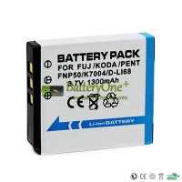 Replacement Battery for Fujifilm NP50 FNP50 NP50 KLIC-7004 D-LI68 1300mAh