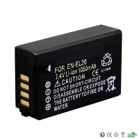 Replacement Battery for Nikon EN-EL20 EL20 Coolpix A J1 J2 J3 S1 AW1 V3 1050mAh